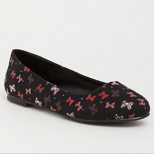 Minnie Mouse Bow Print Flats